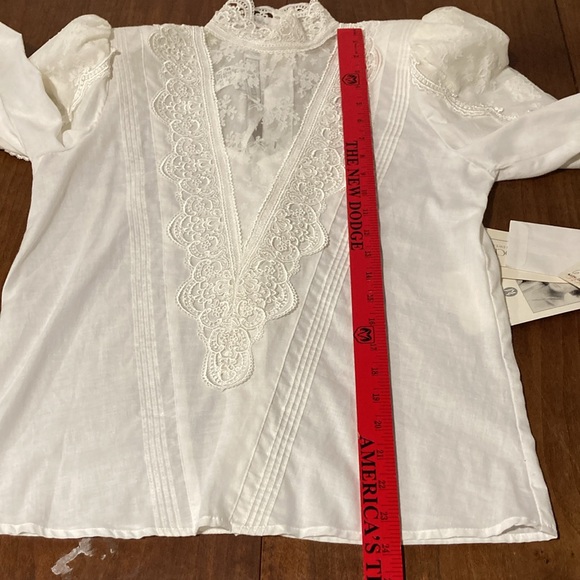 vintage NWT Scott McClintock puffy shoulder blouse 6 - Picture 14 of 15